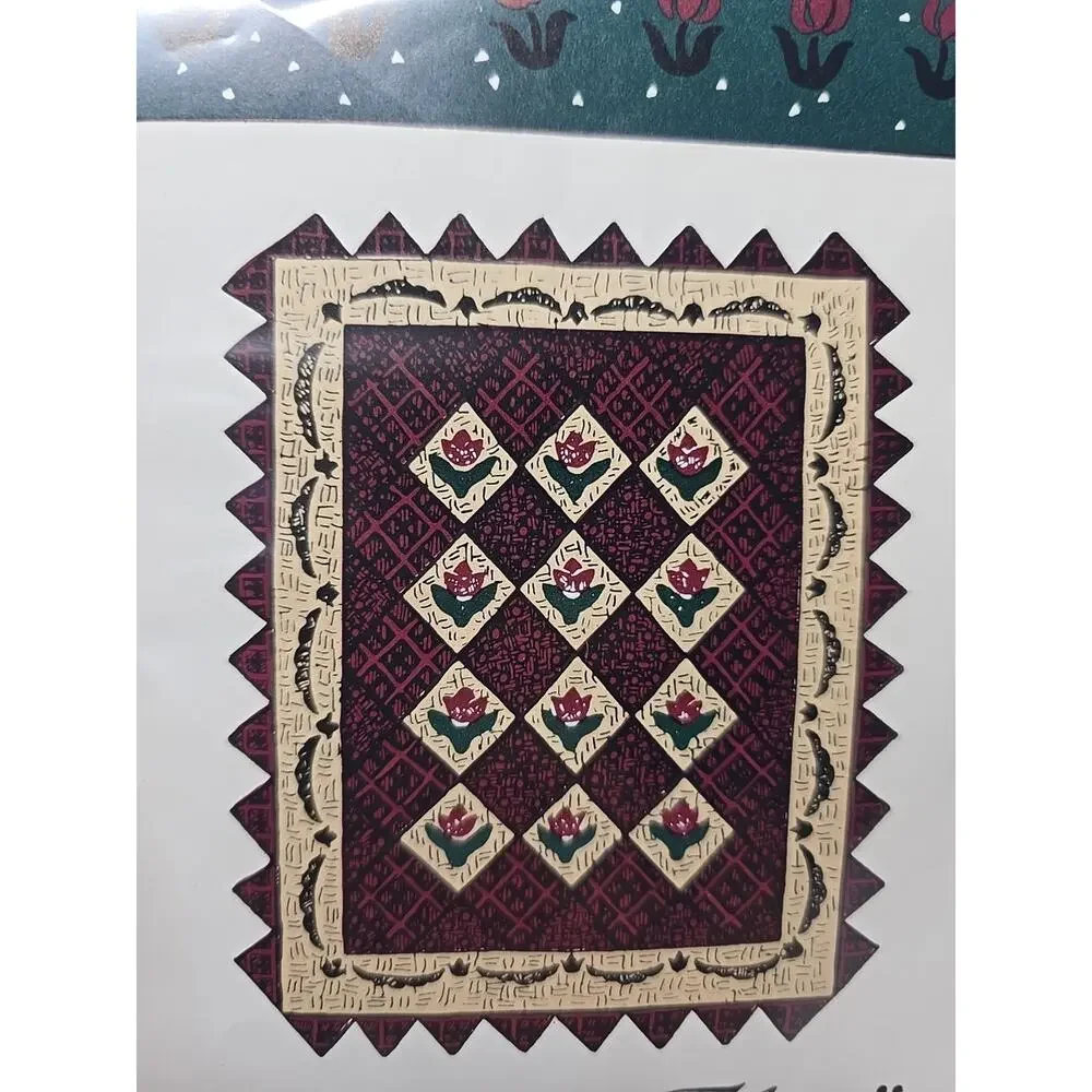 St. Nicole Designs Doll Quilt Pattern Christmas Tulips